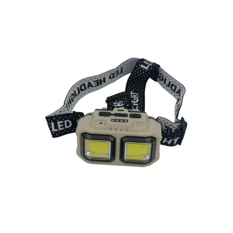 چراغ‌پیشانی HX‑816S روی سر کوهنورد در شب