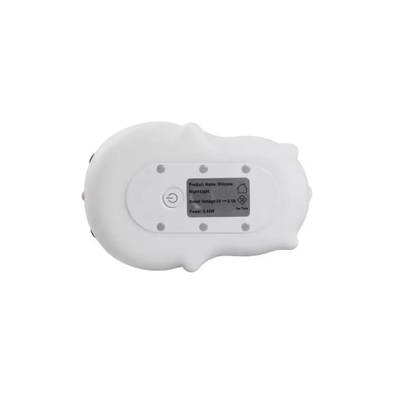 چراغ خواب خرگوش WH‑A13 روشن روی میز در شب