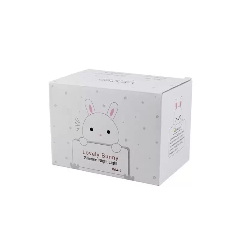 چراغ خواب خرگوش WH‑A13 روشن روی میز در شب