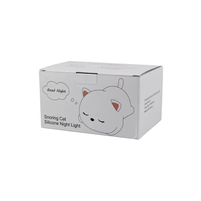 چراغ خواب سیلیکونی طرح گربه خروپف‌کن مدل WH-A17