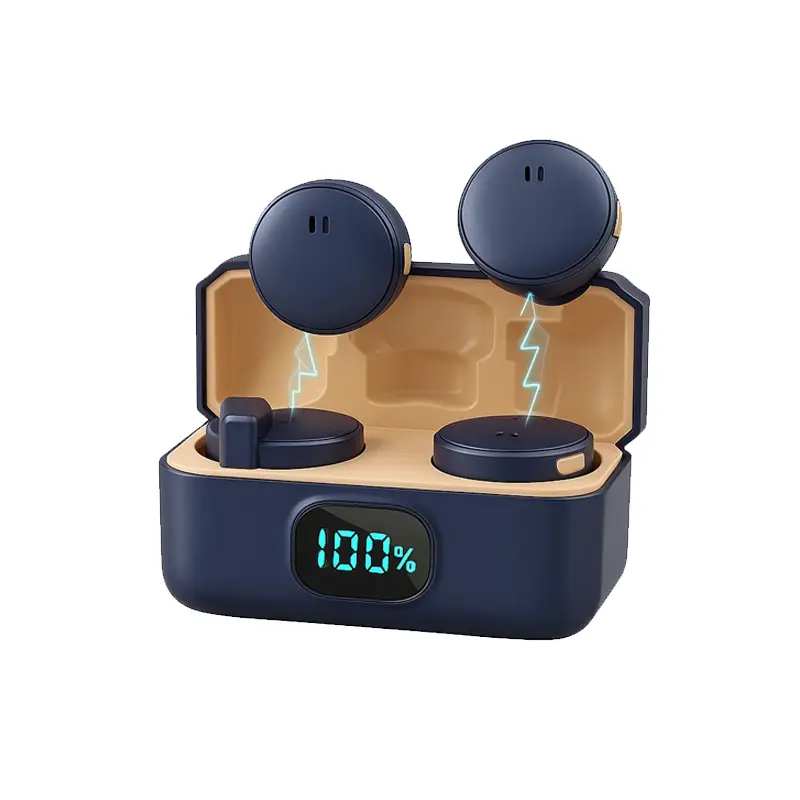 2.4G wireless lapel microphone with digital charging case