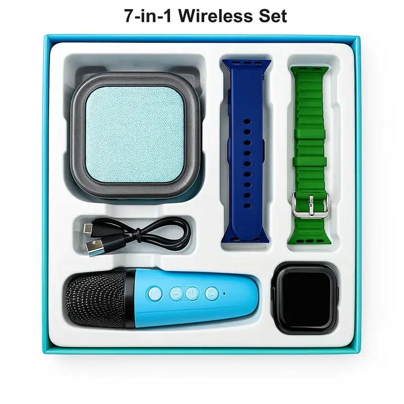 پک ساعت هوشمند به همراه میکروفون و اسپیکر بلوتوثی مدل ZT-40